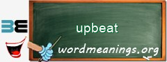 WordMeaning blackboard for upbeat